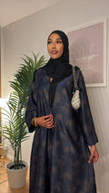 Sundus Floral Jacquard Abaya